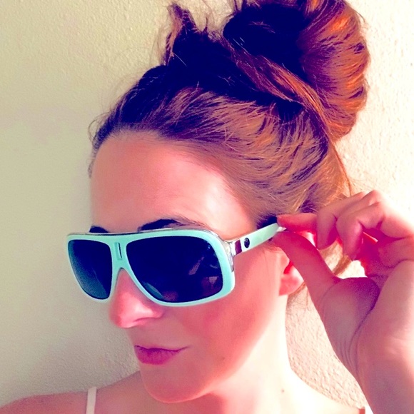 Rare Dragon GG Hamptons light teal grey gradient Sunglasses large frames - Picture 15 of 15